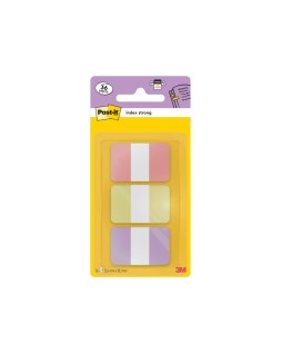 Banderitas separadoras rigidas dispensador post-it index strong 686-3 sun 25,4x38.1 mm pack de 36
