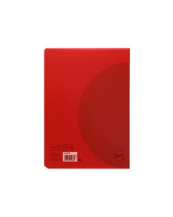 Libreta liderpapel 360 tapa de plastico a4 48 hojas 90gr cuadro 3mm con margen colores surtidos