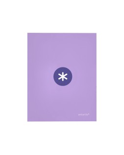 Carpeta antartik a4 forrada 4 anillas 25 mm redondas color lavanda