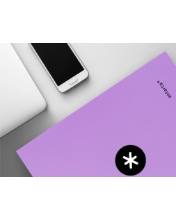 Carpeta antartik a4 forrada 4 anillas 25 mm redondas color lavanda