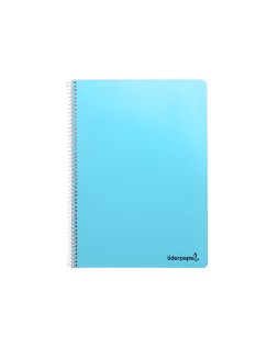 Cuaderno espiral liderpapel a4 micro smart tapa blanda 80h 60gr horizontal 7mm doble margen 4 taladros colores