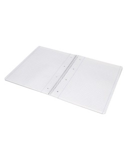 Cuaderno espiral liderpapel a4 micro smart tapa blanda 80h 60gr horizontal 7mm doble margen 4 taladros colores