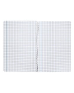 Cuaderno espiral liderpapel folio smart tapa blanda 80h 60gr cuadro 3mm con margen colores surtidos