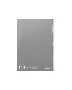 Cuaderno espiral liderpapel folio smart tapa blanda 80h 60gr pauta 2,5mm con margen colores surtidos