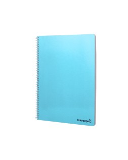 Cuaderno espiral liderpapel folio smart tapa blanda 80h 60gr pauta 2,5mm con margen colores surtidos
