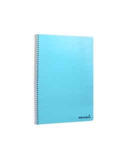 Cuaderno espiral liderpapel folio smart tapa blanda 80h 60gr pauta 2,5mm con margen colores surtidos