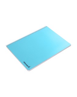 Cuaderno espiral liderpapel folio smart tapa blanda 80h 60gr pauta 2,5mm con margen colores surtidos