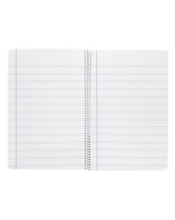 Cuaderno espiral liderpapel folio smart tapa blanda 80h 60gr pauta 2,5mm con margen colores surtidos