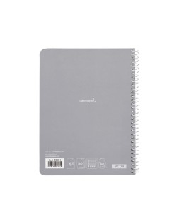 Cuaderno espiral liderpapel cuarto smart tapa blanda 80h 60gr 3mm con margen colores surtidos