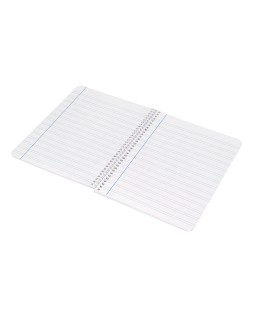 Cuaderno espiral liderpapel cuarto smart tapa blanda 80h 60gr pauta 3,5mm con margen colores surtidos