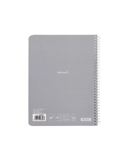 Cuaderno espiral liderpapel cuarto smart tapa blanda 80h 60gr pauta 2,5mm con margen colores surtidos