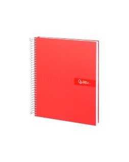 Cuaderno espiral liderpapel a5 crafty tapa forrada 80h 90gr rayado horizontal con margen colores surtidos