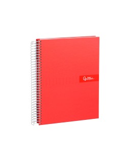 Cuaderno espiral liderpapel a5 crafty tapa forrada 80h 90gr pauta estrecha 2,5mm con margen colores surtidos