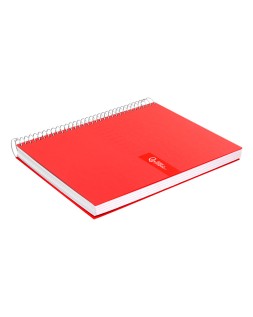 Cuaderno espiral liderpapel a5 crafty tapa forrada 80h 90gr pauta estrecha 2,5mm con margen colores surtidos
