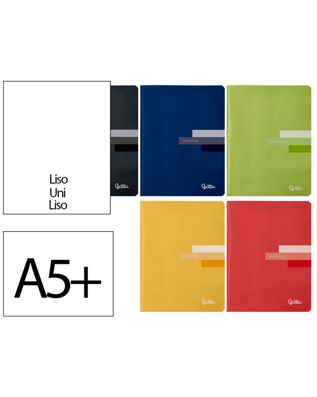 Libreta liderpapel scriptus a5 plus 48 hojas 90gr liso sin margen
