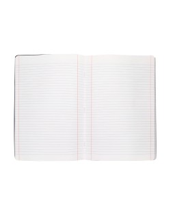 Libreta liderpapel tapa negra a4 80 hojas 60gr horizontal con doble margen