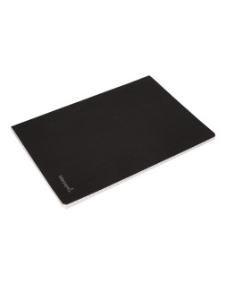 Libreta liderpapel tapa negra a4 80 hojas 60gr horizontal con doble margen