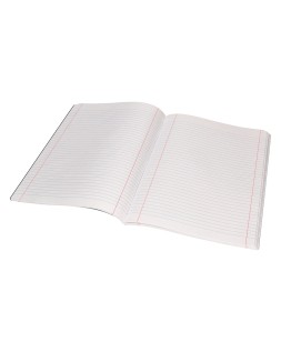 Libreta liderpapel tapa negra a4 80 hojas 60gr horizontal con doble margen