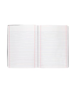 Libreta liderpapel tapa negra a5 80 hojas 60gr horizontal con doble margen