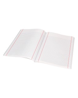 Libreta liderpapel tapa negra a5 80 hojas 60gr horizontal con doble margen