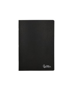 Libreta liderpapel tapa negra a5 80 hojas 60gr liso con doble margen