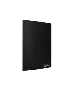 Libreta liderpapel tapa negra a5 80 hojas 60gr liso con doble margen