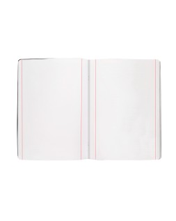 Libreta liderpapel tapa negra a5 80 hojas 60gr liso con doble margen