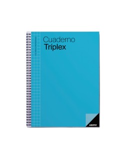 Cuaderno triplex additio plan de curso evaluacion agenda plan semanal y tutorias fundas transparentes 22,5x31cm