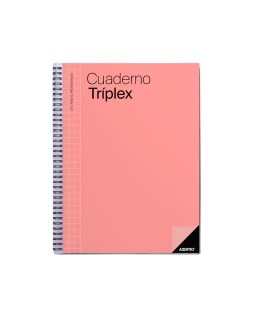 Cuaderno triplex additio plan de curso evaluacion agenda plan semanal y tutorias fundas transparentes 22,5x31cm