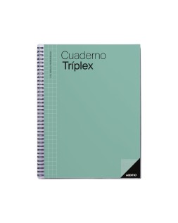 Cuaderno triplex additio plan de curso evaluacion agenda plan semanal y tutorias fundas transparentes 22,5x31cm