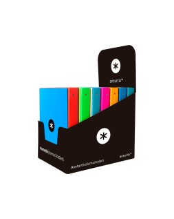 Carpeta antartik a4 forrada 4 anillas 25 mm redondas colores surtidos