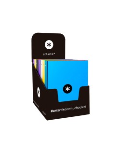 Carpeta antartik a4 forrada 4 anillas 25 mm redondas colores surtidos