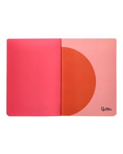Libreta liderpapel 360 tapa de plastico a4 48 hojas 90gr 5mm con doble margen colores surtidos