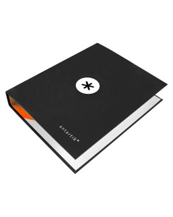 Carpeta 4 anillas 40 mm mixtas antartik a4 forrada color negro