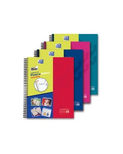 Cuaderno espiral oxford europeanbook 5 write&erase school classic din a4+ 120 hojas cuadro 5 mm con margen