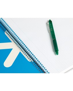 Cuaderno espiral a4 antartik tapa dura 80h 90gr cuadro 4mm con margen color rojo
