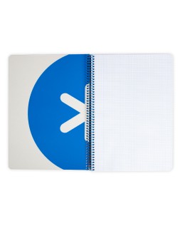 Cuaderno espiral a4 antartik tapa dura 80h 90gr cuadro 4mm con margen color rosa fluor