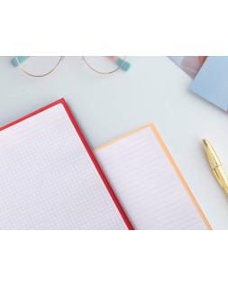 Cuaderno espiral a4 micro antartik tapa forrada 80h 90 gr cuadro 5mm 1 banda 4 taladros frambuesa