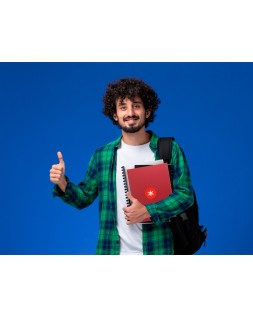 Cuaderno espiral a4 micro antartik tapa forrada 80h 90 gr cuadro 5mm 1 banda 4 taladros frambuesa