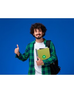Cuaderno espiral a4 micro antartik tapa forrada 80h 90 gr cuadro 5mm 1 banda 4 taladros verde