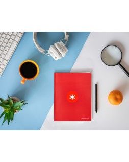 Libreta antartik a5+ plus cosida 48 hojas 90gr liso sin margen 6 colores surtidos