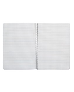 Cuaderno espiral liderpapel a4 pautaguia tapa dura 80h 90 gr cuadro pautado 2,5 mm color amarillo