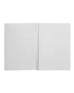 Cuaderno espiral liderpapel a4 pautaguia tapa dura 80h 90 gr cuadro pautado 3mm color amarillo