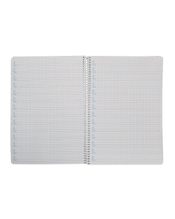 Cuaderno espiral liderpapel a4 pautaguia tapa dura 80h 90gr cuadro pautado 5mm color naranja