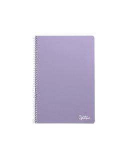 Cuaderno espiral liderpapel a4 smart tapa blanda 80h 75gr pauta 3,5mm con margen colores surtidos