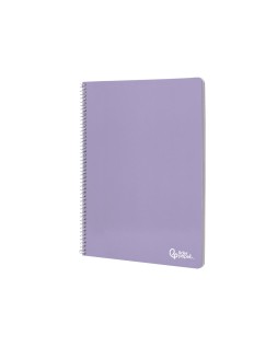 Cuaderno espiral liderpapel a4 smart tapa blanda 80h 75gr pauta 3,5mm con margen colores surtidos