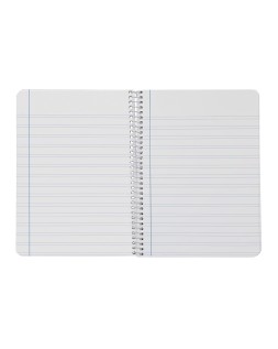 Cuaderno espiral liderpapel a4 smart tapa blanda 80h 75gr pauta 3,5mm con margen colores surtidos