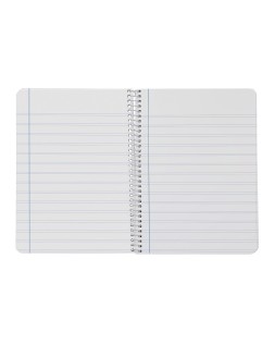 Cuaderno espiral liderpapel a4 smart tapa blanda 80h 75gr pauta 2,5mm con margen colores surtidos