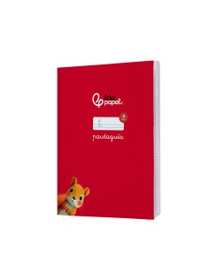 Libreta liderpapel pautaguia tapa cartoncillo 32h a5+ 75gr cuadriculado pautado 4mm con margen 6 colores surtidos