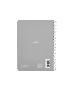 Cuaderno espiral liderpapel a5 smart tapa blanda 80h 75gr cuadro 4mm con margen colores surtidos